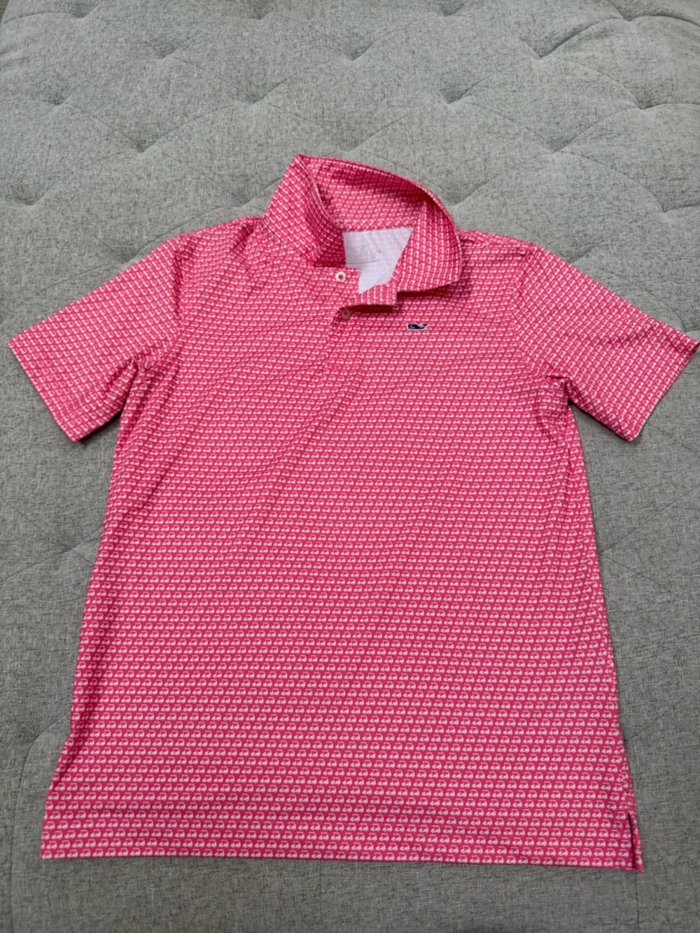EUC VINEYARD VINES PERFORMANCE POLO SHIRT SMALL 8-10 GOLF CART GOLF SHIRT
